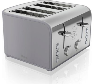 SWAN Retro ST17010GRN 4-Slice Toaster - Grey SWAN Retro ST17010GRN 4-Slice Toaster - Grey